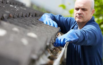 cleaning and inspecting Lower Threapwood roofs